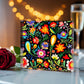 Mexican Floral Fiesta Pattern 038 - 6" x 6" Acrylic Block