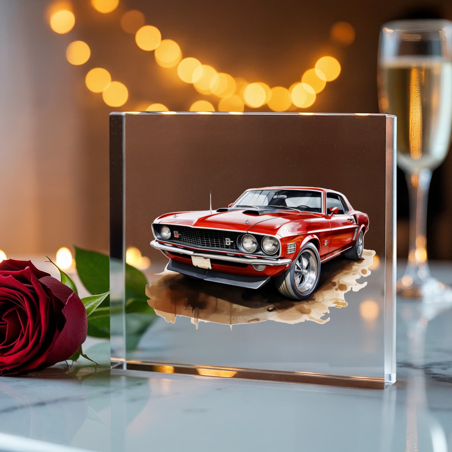 Muscle Car 07 - 6" x 6" Acrylic Block