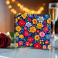 Mexican Floral Fiesta Pattern 048 - 6" x 6" Acrylic Block