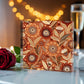 Folk Floral Pattern, Aboriginal Inspired 02 - 6" x 6" Acrylic Block