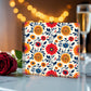 Mexican Floral Fiesta Pattern 040 - 6" x 6" Acrylic Block