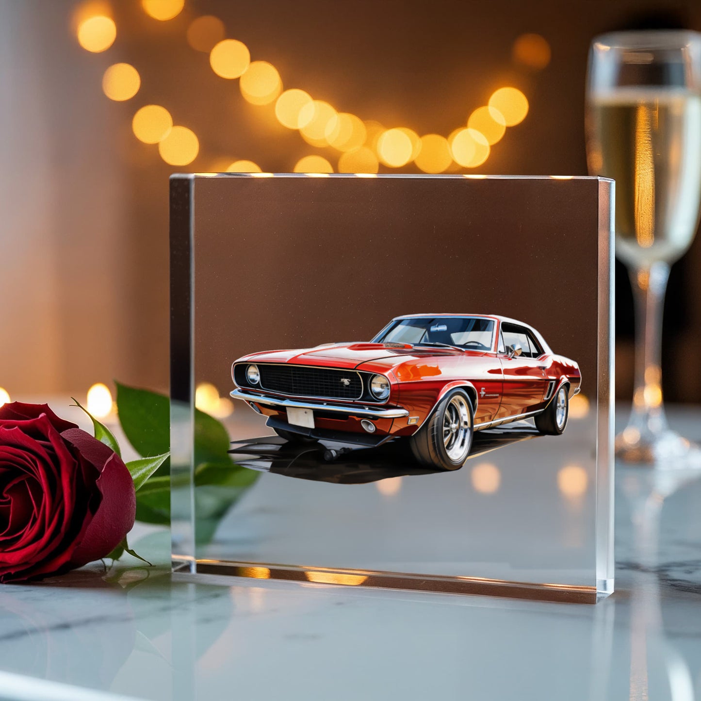 Muscle Car 01 - 6" x 6" Acrylic Block