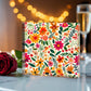 Mexican Floral Fiesta Pattern 004 - 6" x 6" Acrylic Block