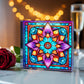 Mandala Stained Glass Style Design 006 - 6" x 6" Acrylic Block