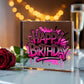 Happy Birthday 004 - 6" x 6" Acrylic Block