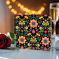 Mexican Floral Fiesta Pattern 066 - 6" x 6" Acrylic Block