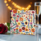 Mexican Floral Fiesta Pattern 011 - 6" x 6" Acrylic Block