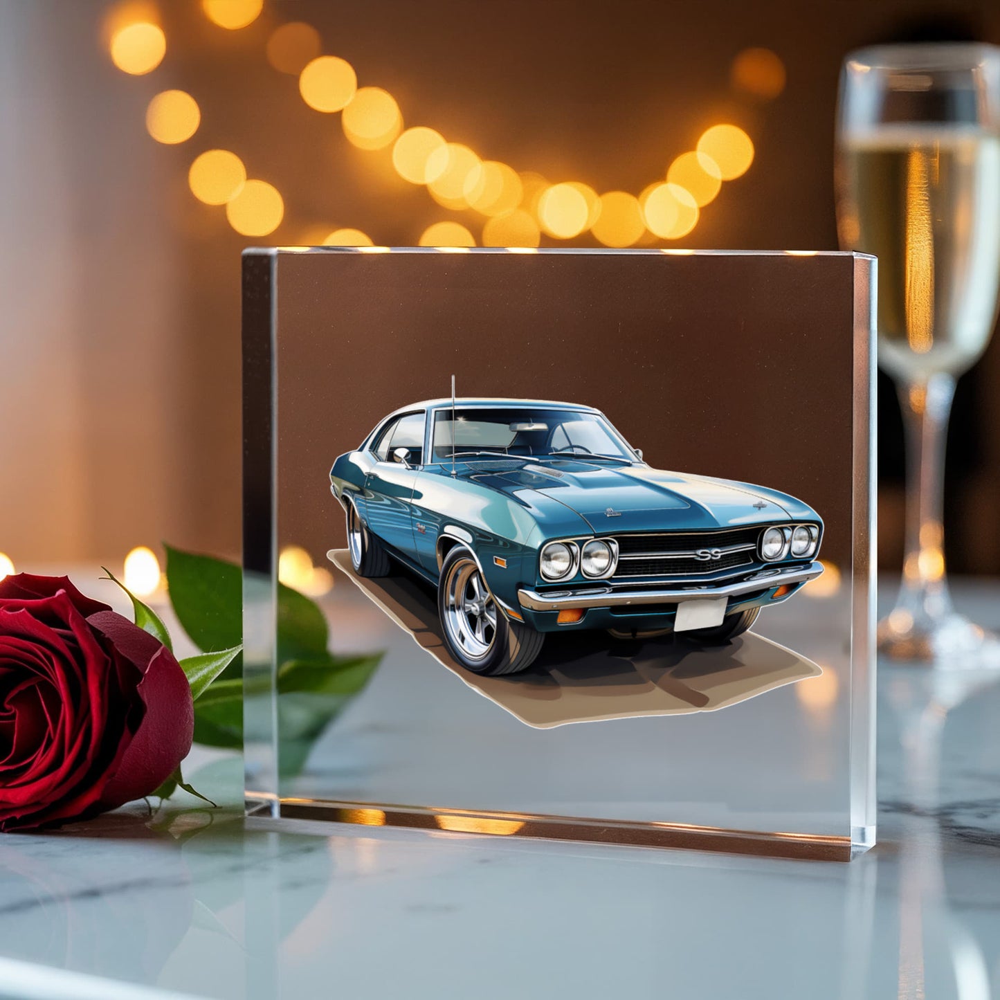 Muscle Car 05 - 6" x 6" Acrylic Block