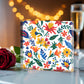 Mexican Floral Fiesta Pattern 021 - 6" x 6" Acrylic Block