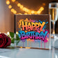 Happy Birthday 021 - 6" x 6" Acrylic Block