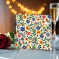 Mexican Floral Fiesta Pattern 006 - 6" x 6" Acrylic Block
