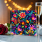 Mexican Floral Fiesta Pattern 056 - 6" x 6" Acrylic Block
