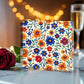 Mexican Floral Fiesta Pattern 001 - 6" x 6" Acrylic Block