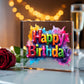 Happy Birthday 025 - 6" x 6" Acrylic Block
