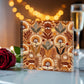 Folk Floral Pattern, African Inspired 01 - 6" x 6" Acrylic Block