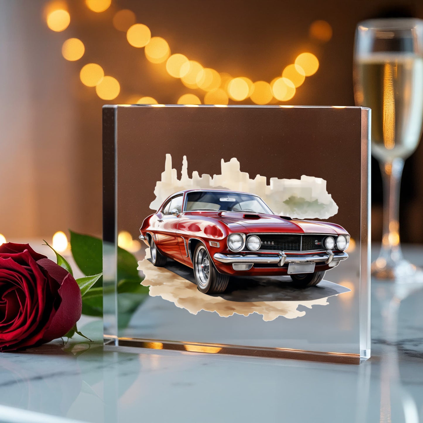 Muscle Car 06 - 6" x 6" Acrylic Block