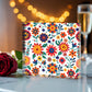 Mexican Floral Fiesta Pattern 026 - 6" x 6" Acrylic Block