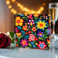 Mexican Floral Fiesta Pattern 030 - 6" x 6" Acrylic Block