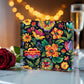 Mexican Floral Fiesta Pattern 068 - 6" x 6" Acrylic Block