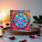 Mandala Stained Glass Style Design 002 - 6" x 6" Acrylic Block