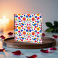 Mexican Floral Fiesta Pattern 020 - 6" x 6" Acrylic Block