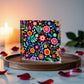 Mexican Floral Fiesta Pattern 060 - 6" x 6" Acrylic Block