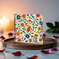 Mexican Floral Fiesta Pattern 012 - 6" x 6" Acrylic Block