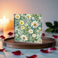 Folk Floral Pattern, Alpine Inspired 04 - 6" x 6" Acrylic Block