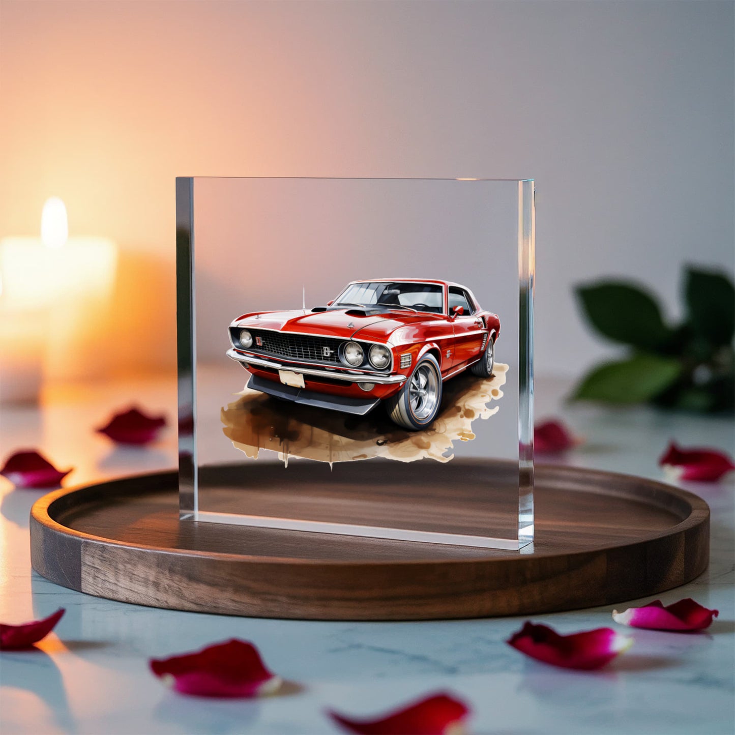 Muscle Car 07 - 6" x 6" Acrylic Block