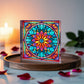 Mandala Stained Glass Style Design 003 - 6" x 6" Acrylic Block