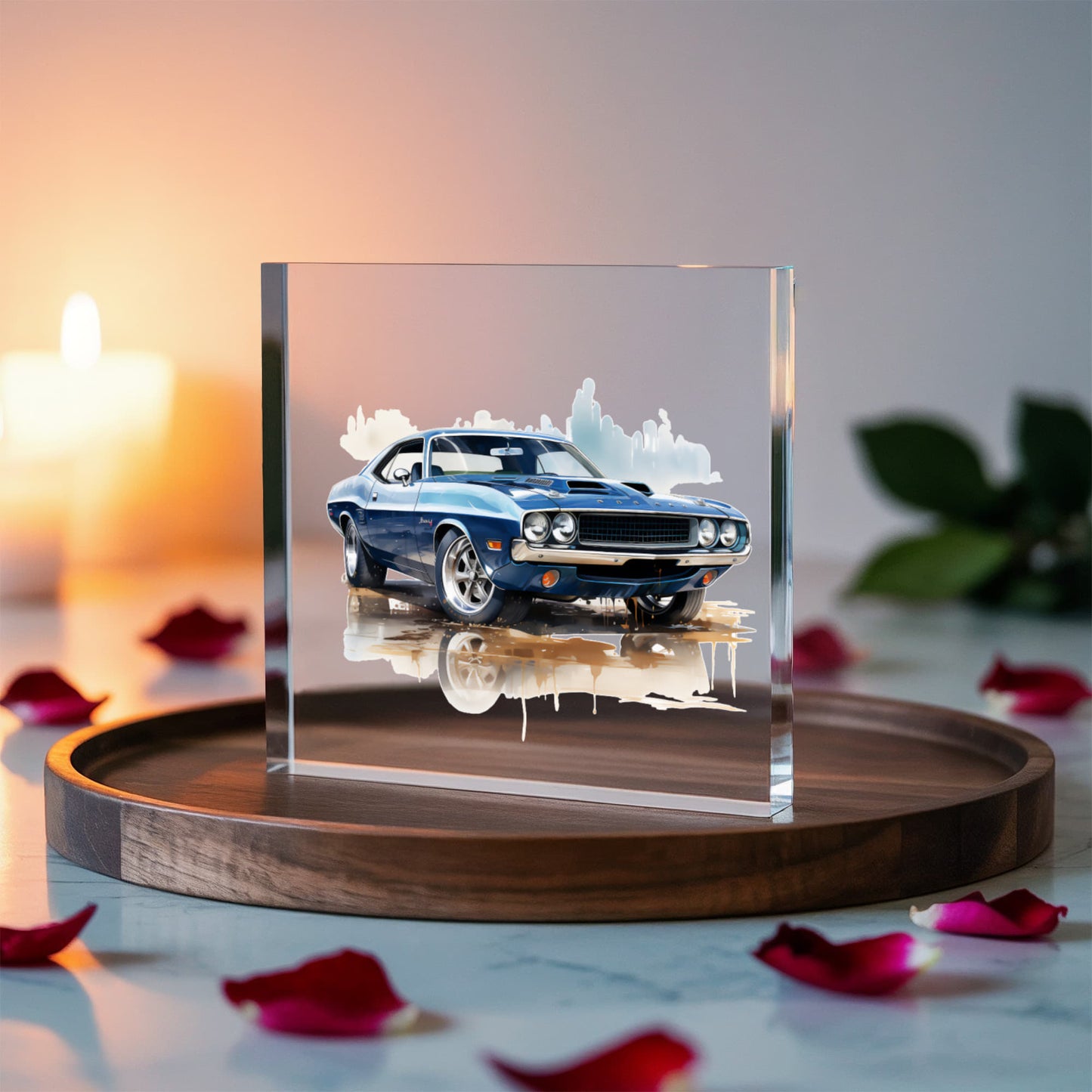 Muscle Car 02 - 6" x 6" Acrylic Block