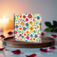 Mexican Floral Fiesta Pattern 005 - 6" x 6" Acrylic Block