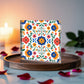 Mexican Floral Fiesta Pattern 016 - 6" x 6" Acrylic Block