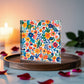 Mexican Floral Fiesta Pattern 010 - 6" x 6" Acrylic Block