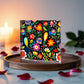 Mexican Floral Fiesta Pattern 038 - 6" x 6" Acrylic Block