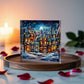 Christmas Stained Glass Style Design 004 - 6" x 6" Acrylic Block