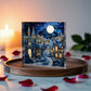 Christmas Stained Glass Style Design 022 - 6" x 6" Acrylic Block