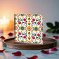 Mexican Floral Fiesta Pattern 018 - 6" x 6" Acrylic Block