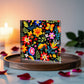 Mexican Floral Fiesta Pattern 037 - 6" x 6" Acrylic Block