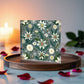 Folk Floral Pattern, Alpine Inspired 06 - 6" x 6" Acrylic Block