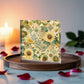 Folk Floral Pattern, Appalachian Inspired 03 - 6" x 6" Acrylic Block
