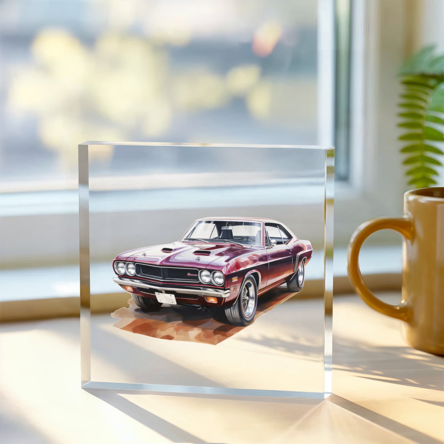 Muscle Car 10 - 6" x 6" Acrylic Block