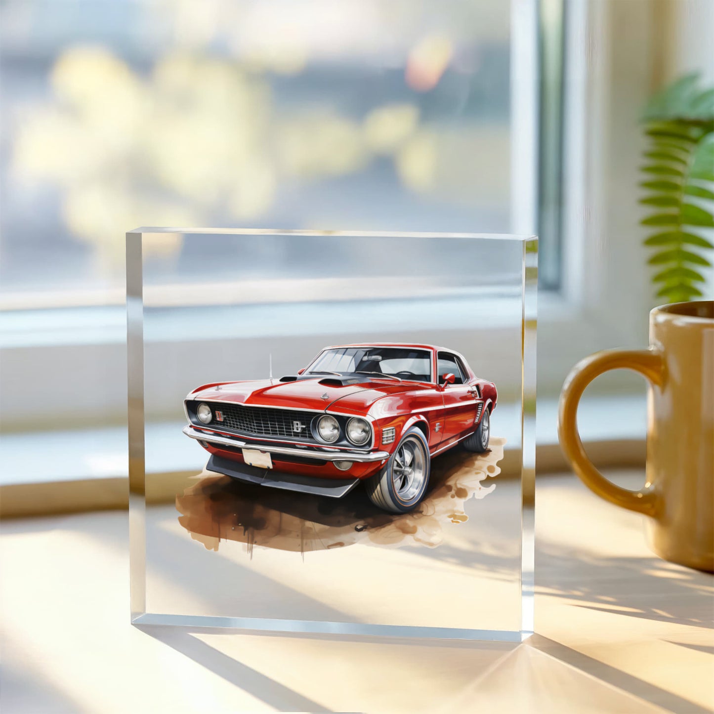 Muscle Car 07 - 6" x 6" Acrylic Block
