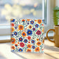 Mexican Floral Fiesta Pattern 001 - 6" x 6" Acrylic Block