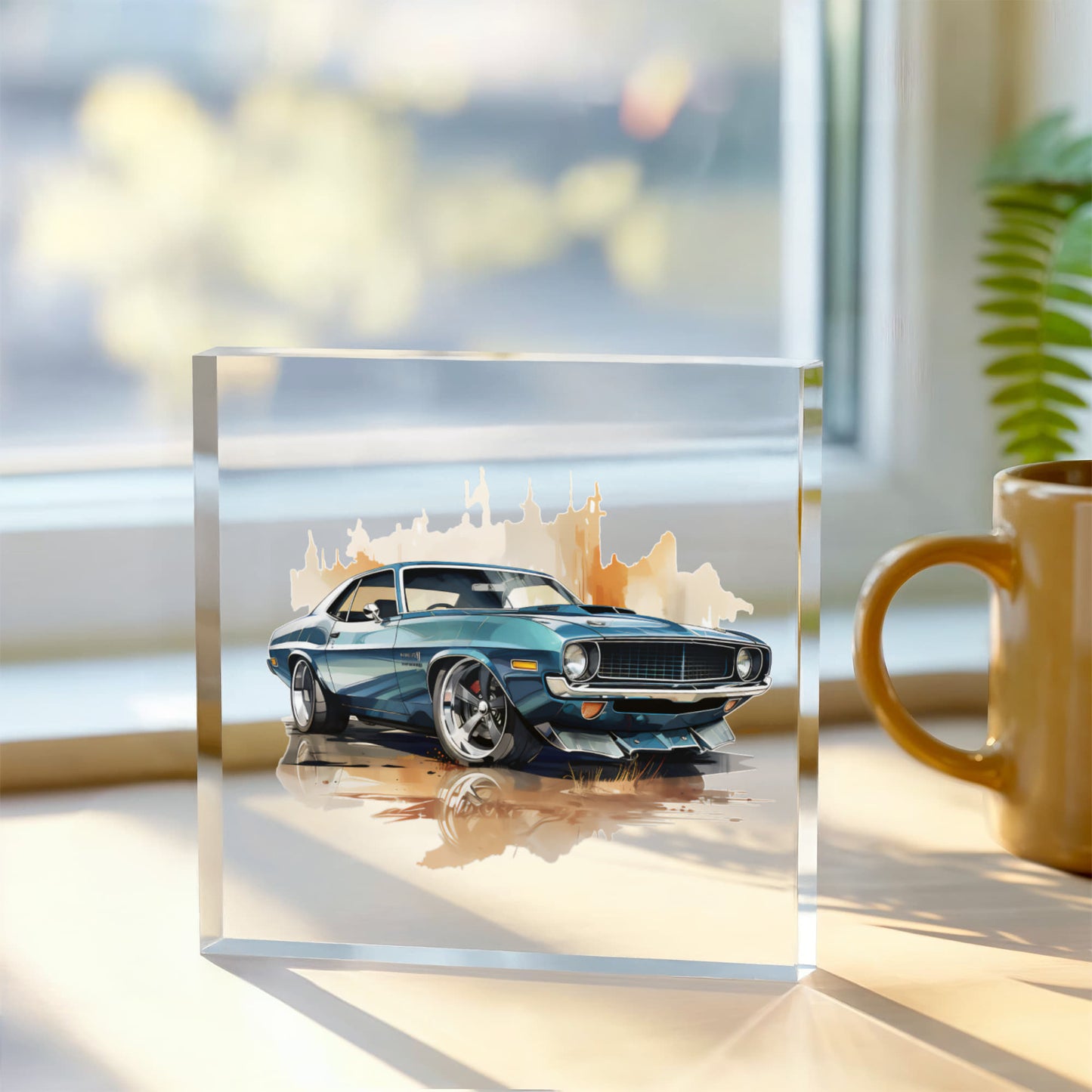 Muscle Car 03 - 6" x 6" Acrylic Block
