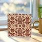 Folk Floral Pattern, Aztec Inspired 02 - 6" x 6" Acrylic Block