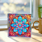 Mandala Stained Glass Style Design 002 - 6" x 6" Acrylic Block