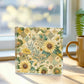 Folk Floral Pattern, Appalachian Inspired 03 - 6" x 6" Acrylic Block