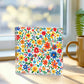 Mexican Floral Fiesta Pattern 009 - 6" x 6" Acrylic Block