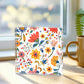 Mexican Floral Fiesta Pattern 019 - 6" x 6" Acrylic Block